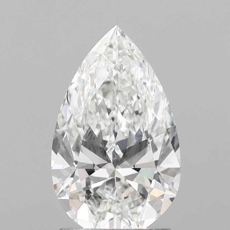1.89 Carat Pear Shaped, Ideal Cut, E Color, VS2 Clarity, IGI Certified Lab Grown Diamond