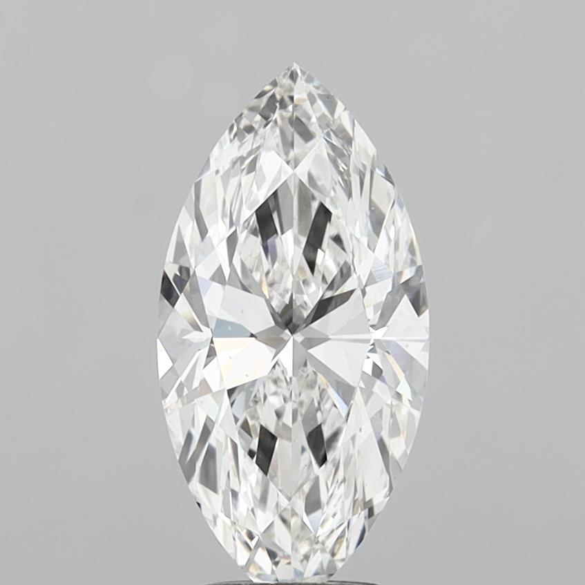 3.00 Carat Marquise Shaped, Ideal Cut, F Color, VS2 Clarity, IGI Certified Lab Grown Diamond