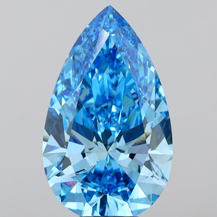 7.09 Carat Pear Shaped, Ideal Cut, VVS2 Clarity, IGI Certified Lab Grown Diamond