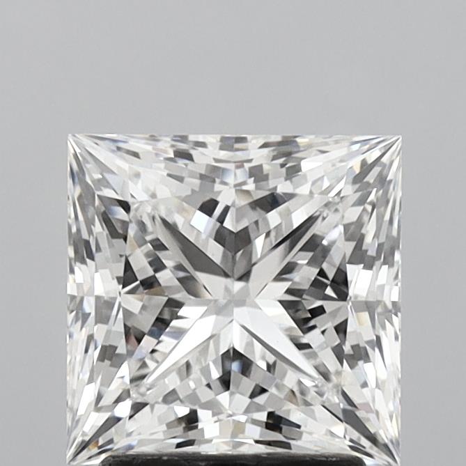 2.58 Carat Princess Shaped, Ideal Cut, E Color, VVS2 Clarity, IGI Certified Lab Grown Diamond