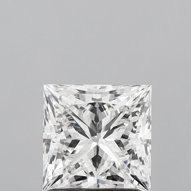1.47 Carat Princess Shaped, Ideal Cut, E Color, VS1 Clarity, IGI Certified Lab Grown Diamond