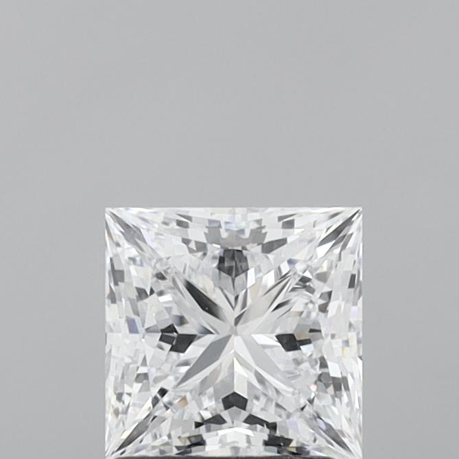 1.50 Carat Princess Shaped, Ideal Cut, E Color, IF Clarity, IGI Certified Lab Grown Diamond