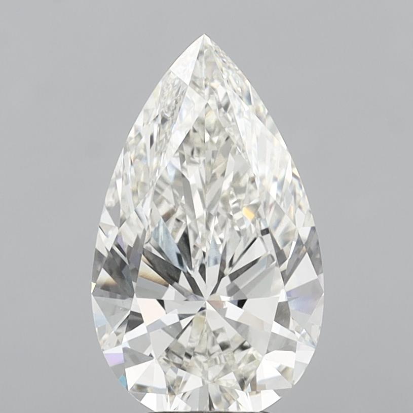 4.99 Carat Pear Shaped, Ideal Cut, G Color, VS1 Clarity, IGI Certified Lab Grown Diamond