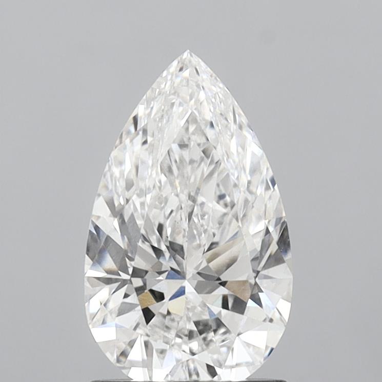 1.49 Carat Pear Shaped, Ideal Cut, E Color, VS1 Clarity, IGI Certified Lab Grown Diamond