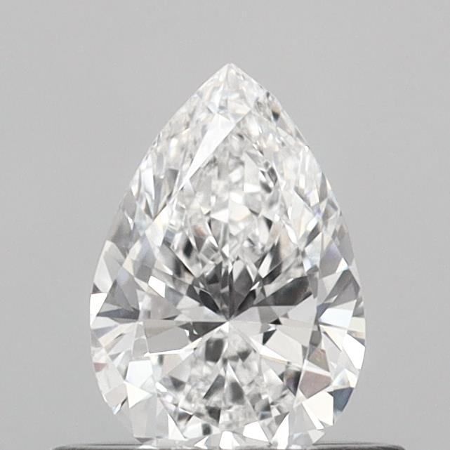 0.55 Carat Pear Shaped, D Color, VVS2 Clarity, IGI Certified Lab Grown Diamond