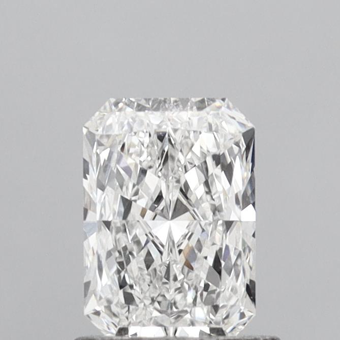 0.96 Carat Radiant Shaped, Excellent Cut, D Color, VVS2 Clarity, IGI Certified Lab Grown Diamond