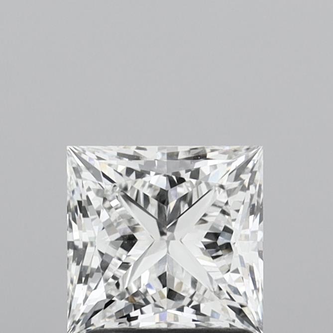 1.54 Carat Princess Shaped, Ideal Cut, E Color, VVS2 Clarity, IGI Certified Lab Grown Diamond