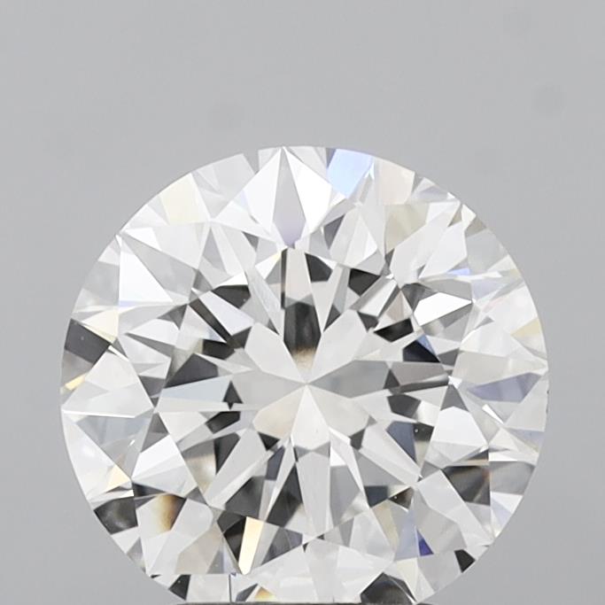 3.01 Carat Round Shaped, Excellent Cut, G Color, VVS2 Clarity, IGI Certified Lab Grown Diamond