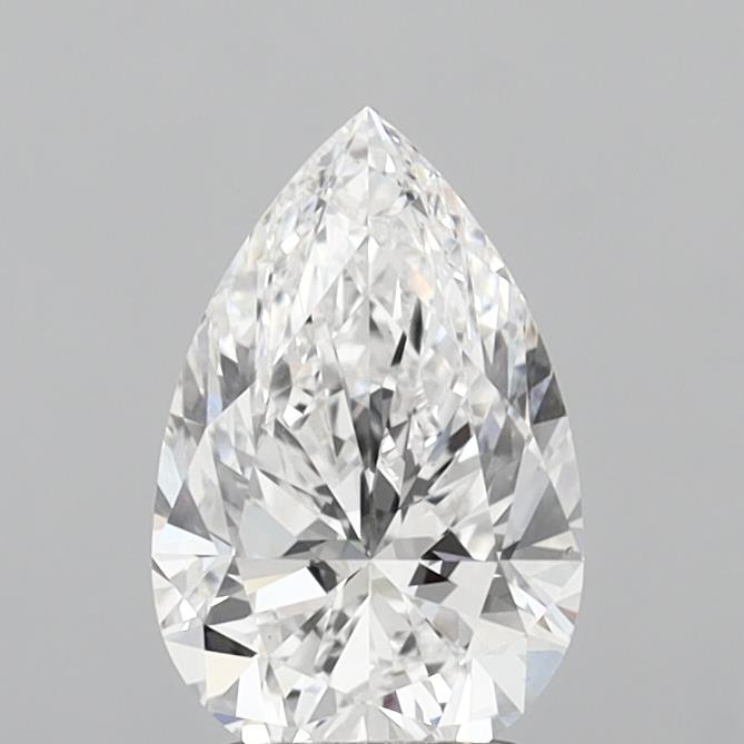 2.09 Carat Pear Shaped, Excellent Cut, D Color, VS1 Clarity, IGI Certified Lab Grown Diamond