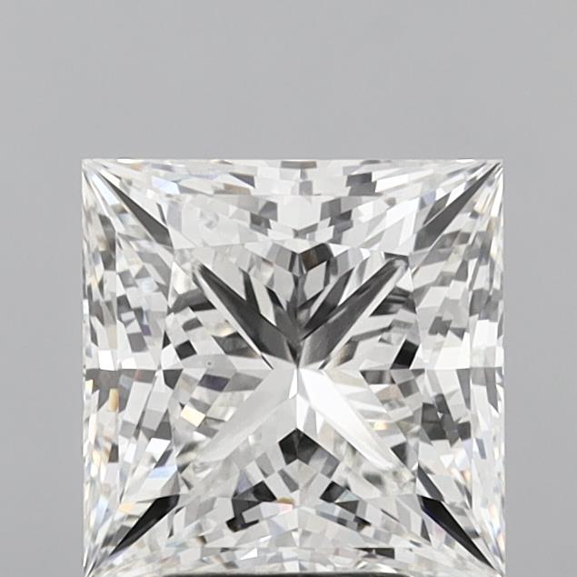 5.55 Carat Princess Shaped, Very Good Cut, F Color, VVS2 Clarity, IGI Certified Lab Grown Diamond