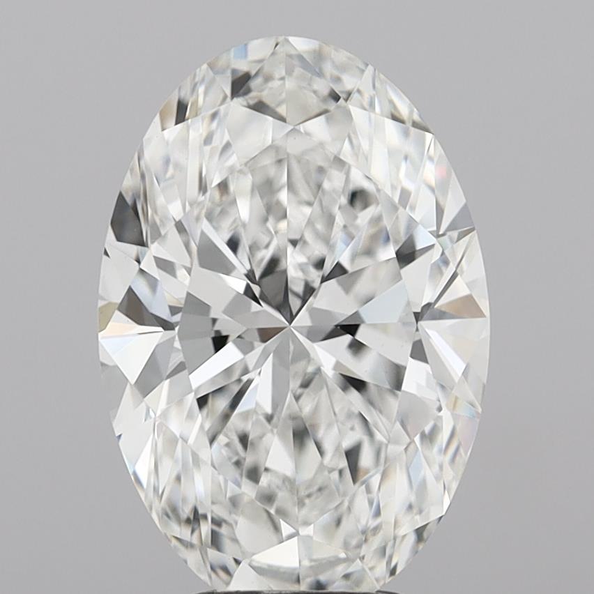5.06 Carat Oval Shaped, Ideal Cut, E Color, VVS2 Clarity, IGI Certified Lab Grown Diamond
