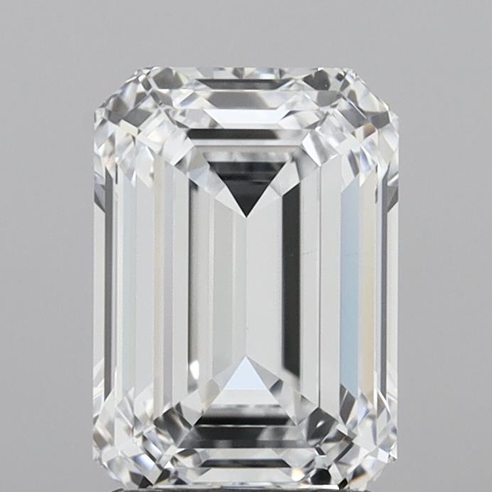 2.07 Carat Emerald Shaped, Very Good Cut, E Color, VVS1 Clarity, IGI Certified Lab Grown Diamond