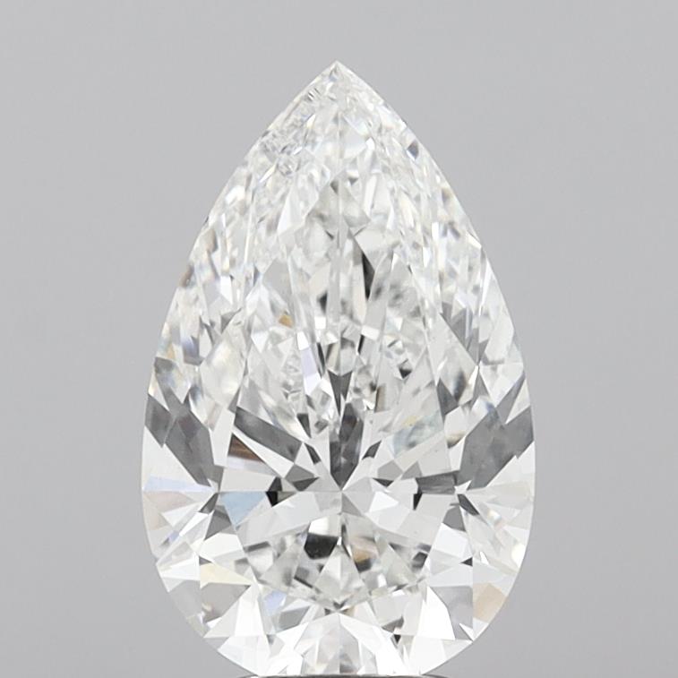 4.55 Carat Pear Shaped, Ideal Cut, E Color, VVS2 Clarity, IGI Certified Lab Grown Diamond
