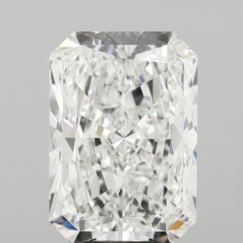6.03 Carat Radiant Shaped, Ideal Cut, E Color, VVS2 Clarity, IGI Certified Lab Grown Diamond