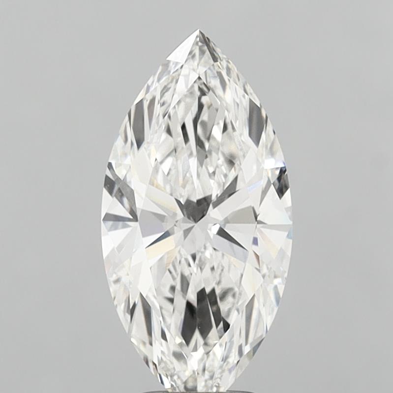 3.51 Carat Marquise Shaped, Ideal Cut, F Color, VVS2 Clarity, IGI Certified Lab Grown Diamond