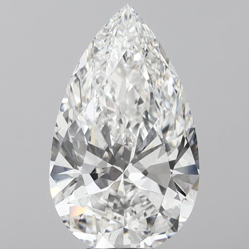 10.60 Carat Pear Shaped, Ideal Cut, E Color, VVS2 Clarity, IGI Certified Lab Grown Diamond