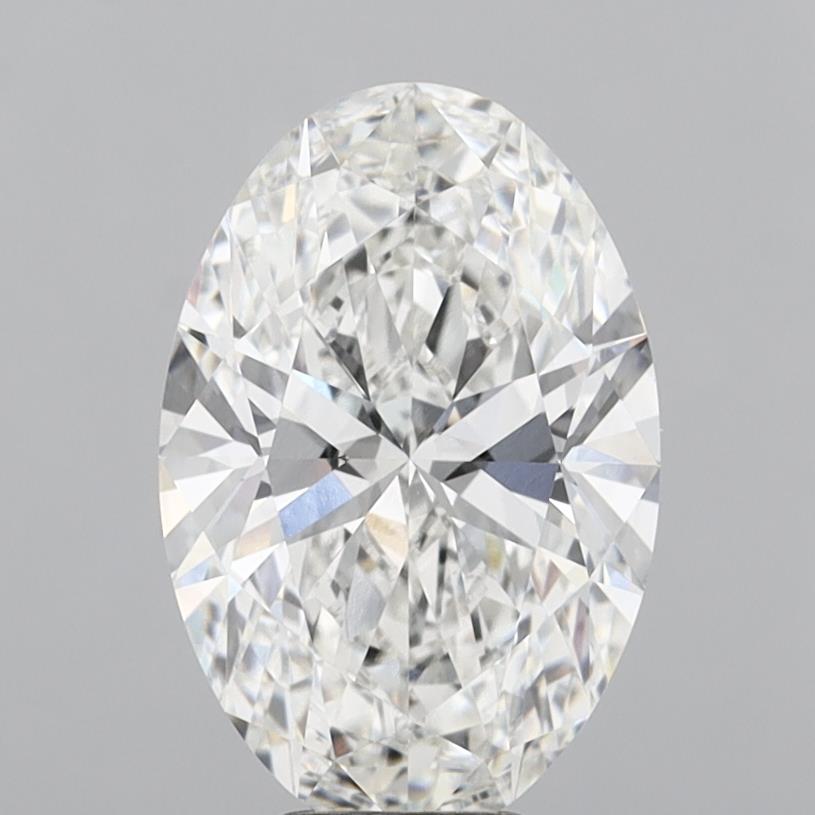 6.09 Carat Oval Shaped, Ideal Cut, F Color, VVS2 Clarity, IGI Certified Lab Grown Diamond