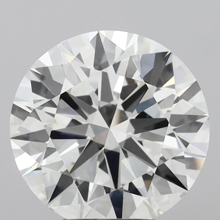 4.08 Carat Round Shaped, Ideal Cut, F Color, VVS2 Clarity, IGI Certified Lab Grown Diamond