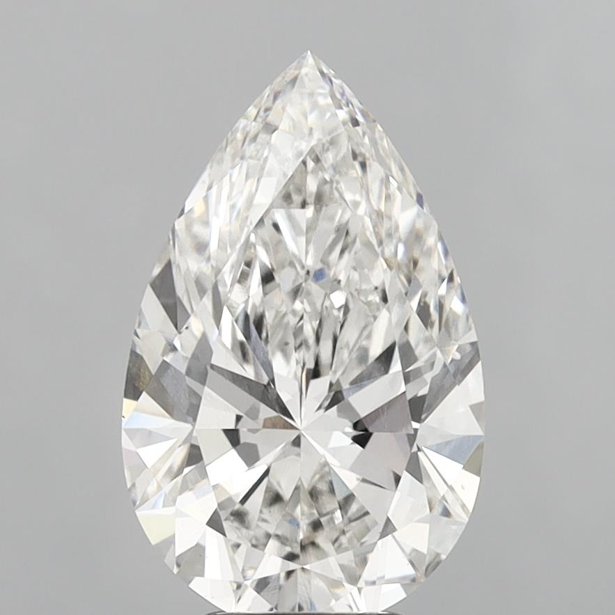 4.82 Carat Pear Shaped, Ideal Cut, H Color, VS2 Clarity, IGI Certified Lab Grown Diamond
