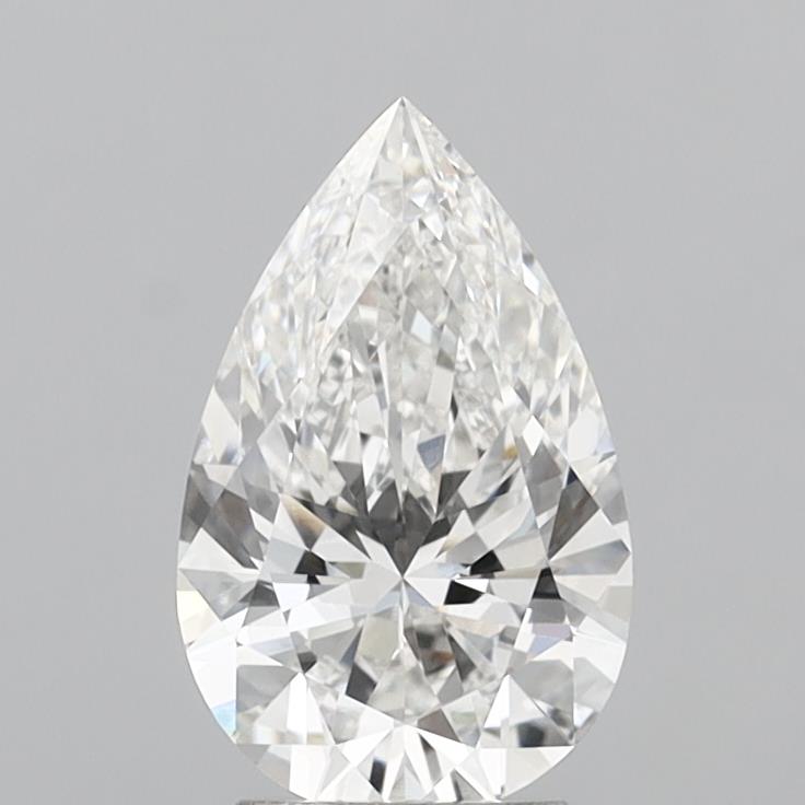 3.02 Carat Pear Shaped, Ideal Cut, E Color, VVS1 Clarity, IGI Certified Lab Grown Diamond