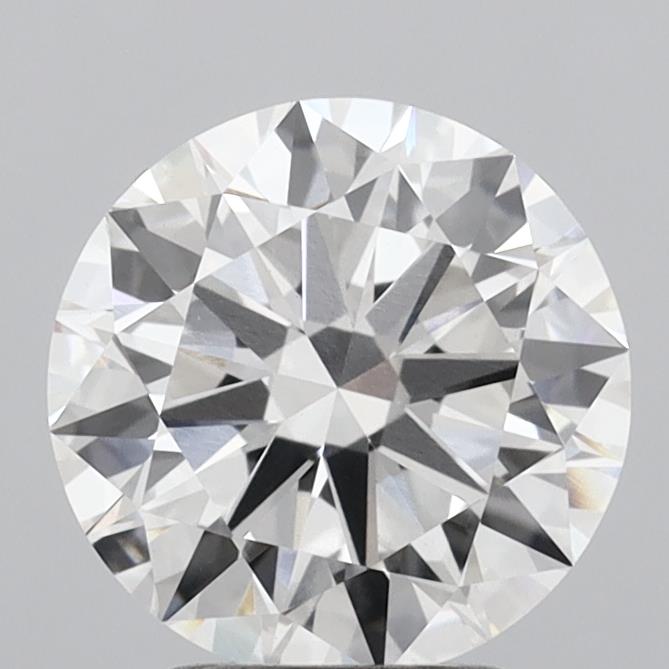 2.96 Carat Round Shaped, Excellent Cut, F Color, VVS2 Clarity, IGI Certified Lab Grown Diamond