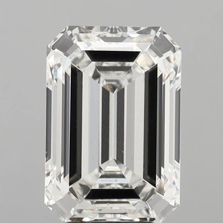 6.43 Carat Emerald Shaped, Ideal Cut, G Color, VS1 Clarity, IGI Certified Lab Grown Diamond