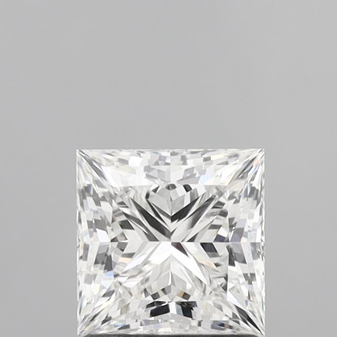 1.50 Carat Princess Shaped, Very Good Cut, F Color, VVS2 Clarity, IGI Certified Lab Grown Diamond
