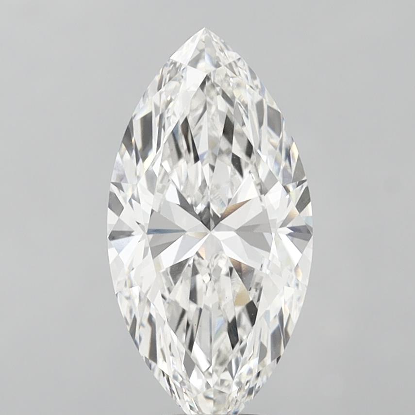 4.58 Carat Marquise Shaped, Ideal Cut, F Color, VS1 Clarity, IGI Certified Lab Grown Diamond