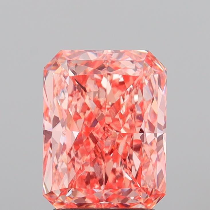 2.59 Carat Radiant Shaped, Ideal Cut, VS1 Clarity, IGI Certified Lab Grown Diamond