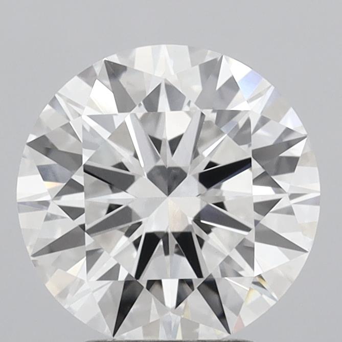 3.04 Carat Round Shaped, Excellent Cut, E Color, VVS2 Clarity, IGI Certified Lab Grown Diamond