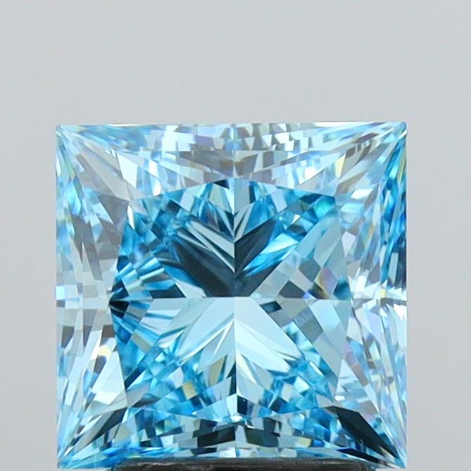 2.93 Carat Princess Shaped, Ideal Cut, VVS2 Clarity, IGI Certified Lab Grown Diamond