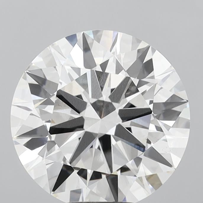 7.09 Carat Round Shaped, Excellent Cut, F Color, VVS2 Clarity, IGI Certified Lab Grown Diamond
