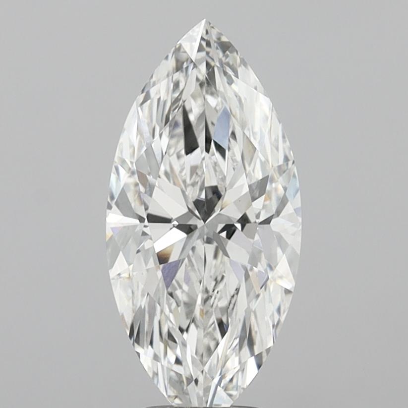 4.09 Carat Marquise Shaped, Ideal Cut, F Color, VVS2 Clarity, IGI Certified Lab Grown Diamond