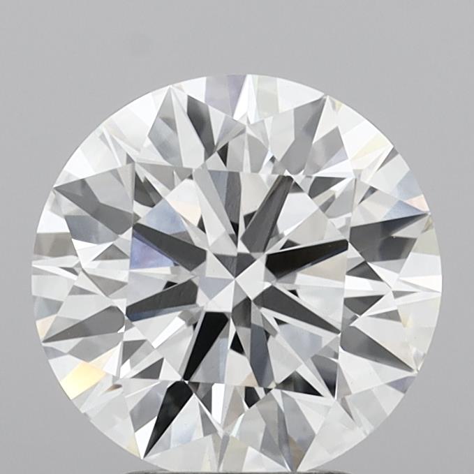 3.08 Carat Round Shaped, Ideal Cut, E Color, VVS2 Clarity, IGI Certified Lab Grown Diamond