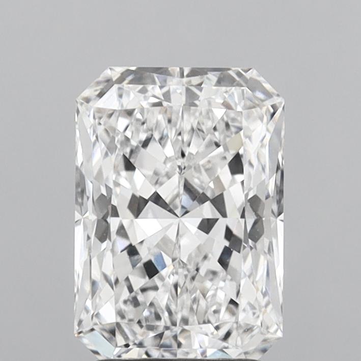 2.08 Carat Radiant Shaped, Ideal Cut, D Color, VVS1 Clarity, IGI Certified Lab Grown Diamond