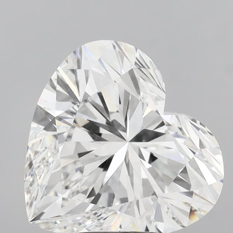 5.09 Carat Heart Shaped, Excellent Cut, E Color, VVS2 Clarity, IGI Certified Lab Grown Diamond