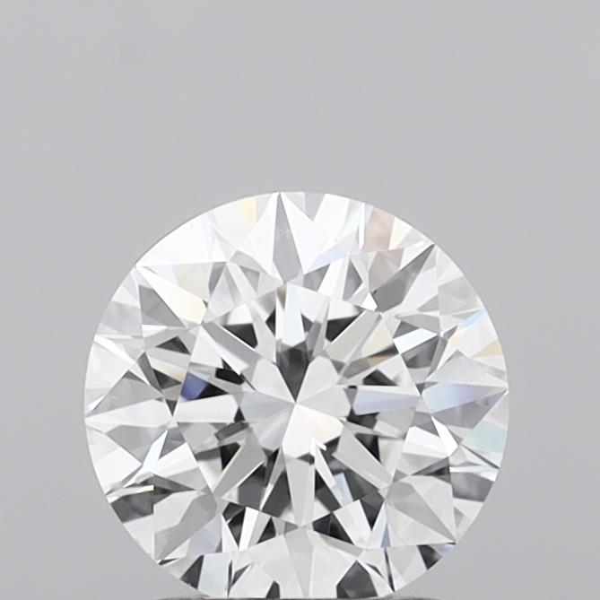 1.72 Carat Round Shaped, Excellent Cut, D Color, VVS2 Clarity, IGI Certified Lab Grown Diamond