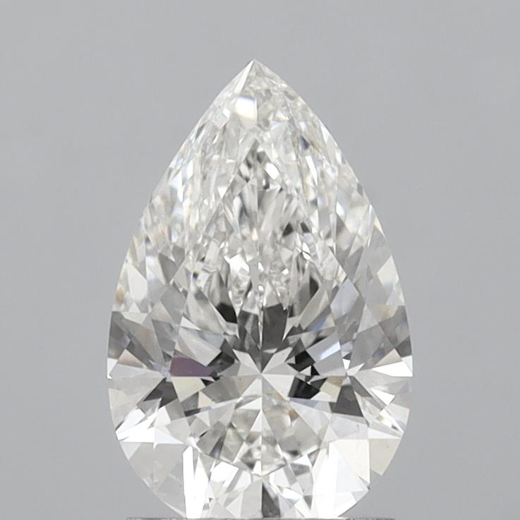 1.69 Carat Pear Shaped, Ideal Cut, H Color, VS1 Clarity, IGI Certified Lab Grown Diamond