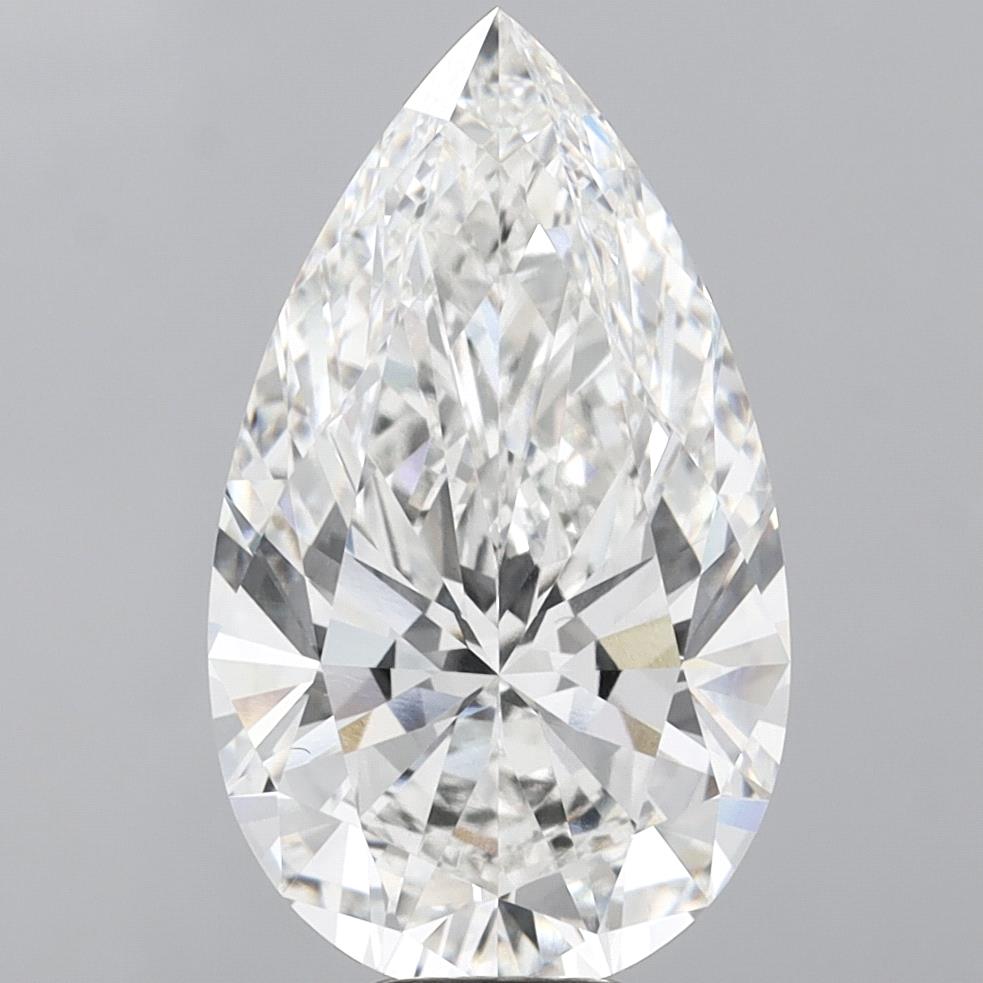 10.07 Carat Pear Shaped, Ideal Cut, E Color, VVS2 Clarity, IGI Certified Lab Grown Diamond