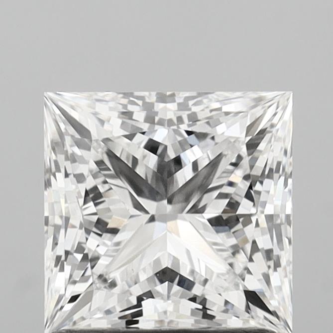 1.54 Carat Princess Shaped, Ideal Cut, D Color, VS1 Clarity, IGI Certified Lab Grown Diamond