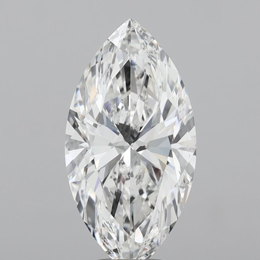 5.06 Carat Marquise Shaped, Ideal Cut, E Color, VS1 Clarity, IGI Certified Lab Grown Diamond
