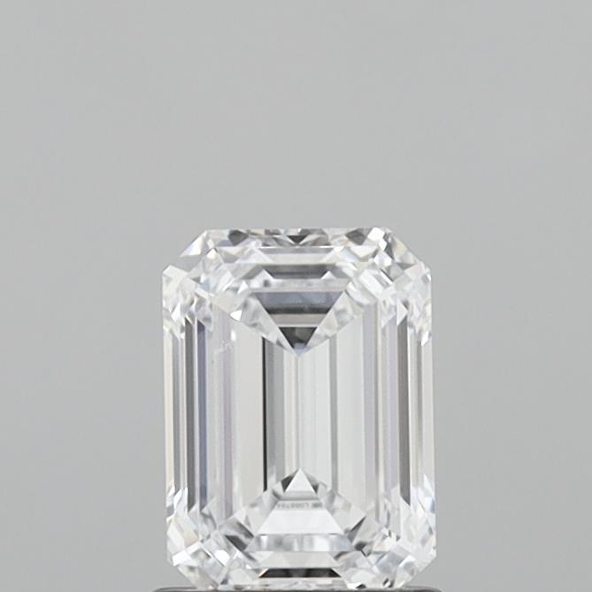 1.07 Carat Emerald Shaped, Ideal Cut, D Color, VVS1 Clarity, IGI Certified Lab Grown Diamond