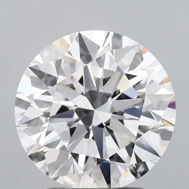 2.72 Carat Round Shaped, Excellent Cut, D Color, VS2 Clarity, IGI Certified Lab Grown Diamond