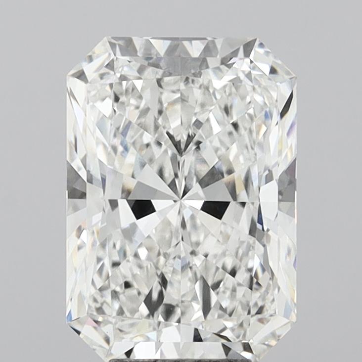 7.03 Carat Radiant Shaped, Excellent Cut, E Color, VVS2 Clarity, IGI Certified Lab Grown Diamond
