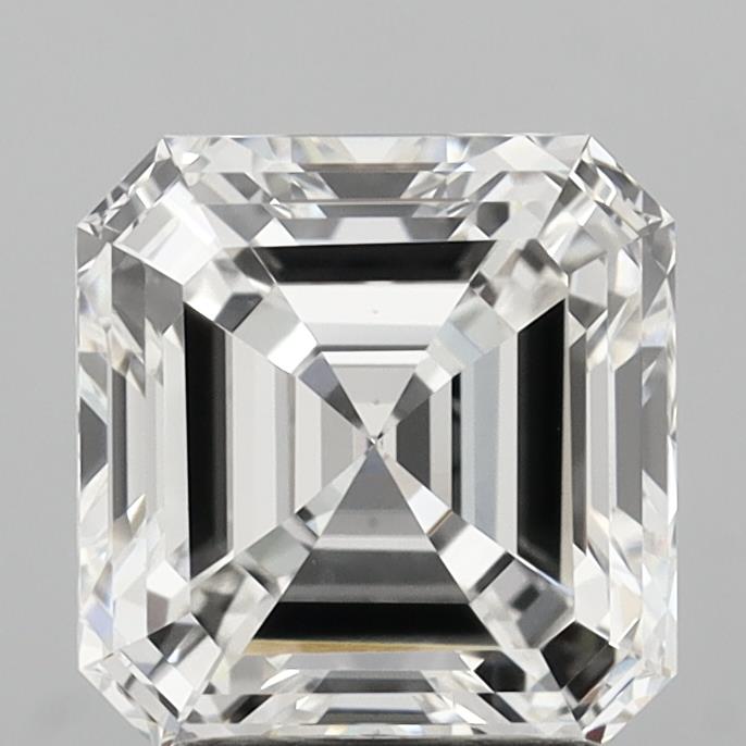 3.02 Carat Asscher Shaped, Ideal Cut, F Color, VS1 Clarity, IGI Certified Lab Grown Diamond