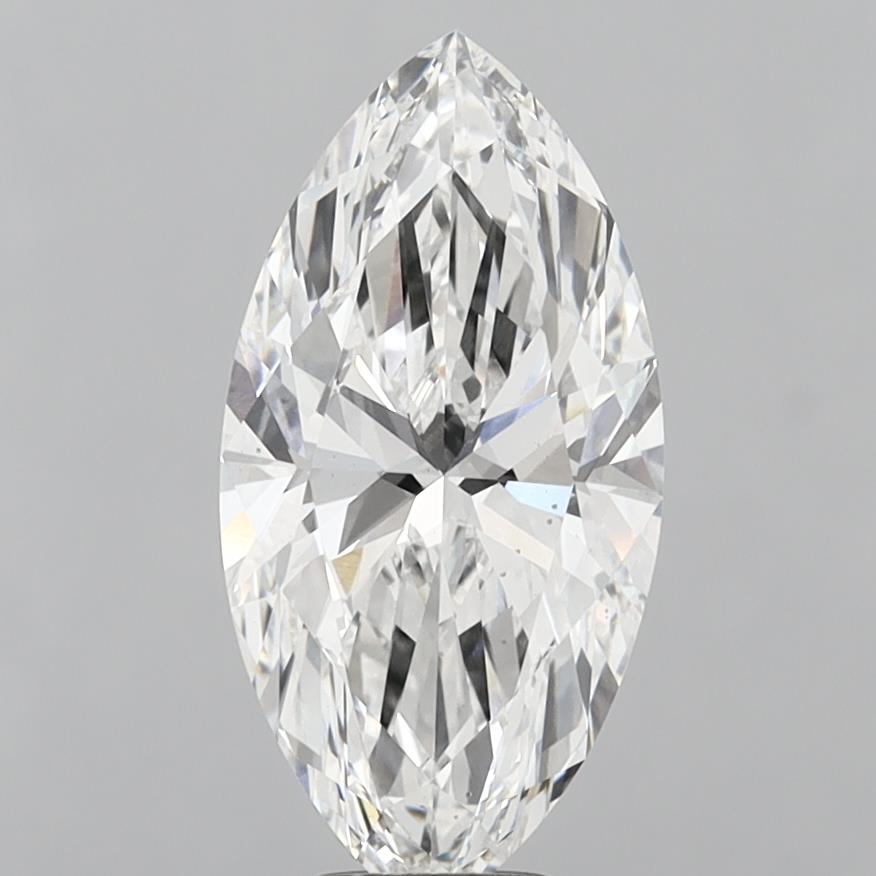 5.56 Carat Marquise Shaped, Ideal Cut, E Color, VS1 Clarity, IGI Certified Lab Grown Diamond