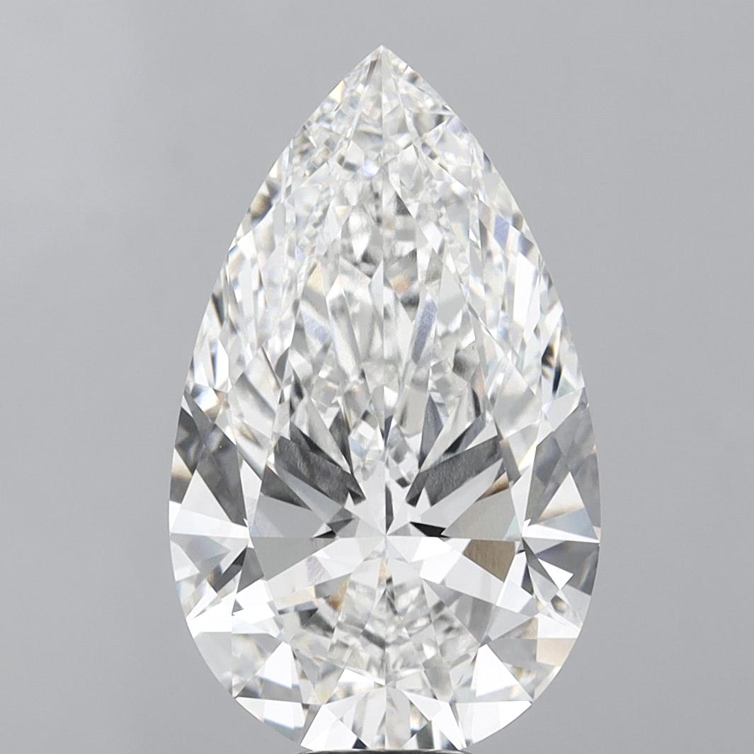 11.57 Carat Pear Shaped, Ideal Cut, F Color, VVS2 Clarity, IGI Certified Lab Grown Diamond