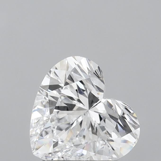1.45 Carat Heart Shaped, Excellent Cut, D Color, VVS1 Clarity, IGI Certified Lab Grown Diamond