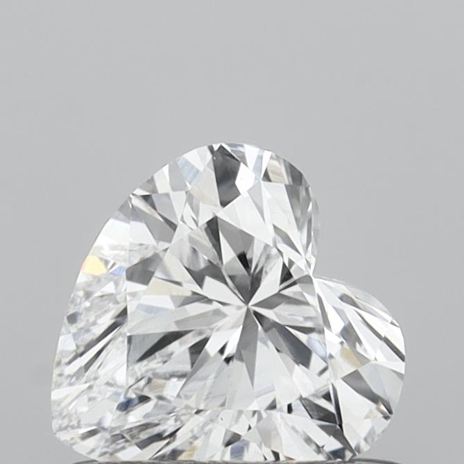 0.56 Carat Heart Shaped, Very Good Cut, D Color, VS1 Clarity, IGI Certified Lab Grown Diamond