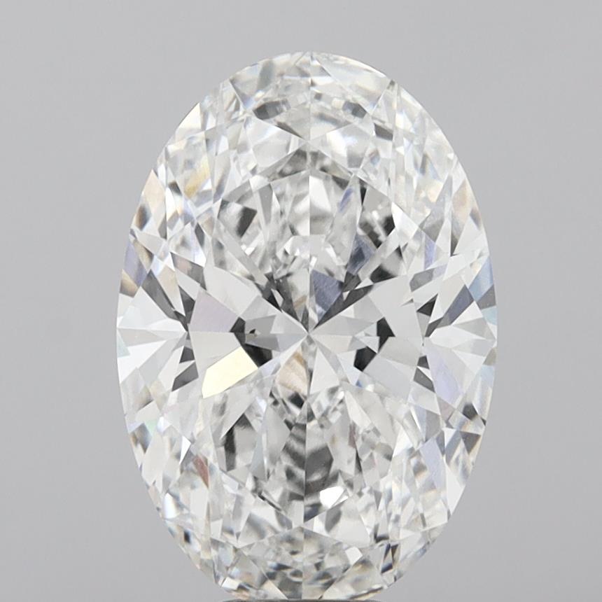 8.08 Carat Oval Shaped, Ideal Cut, F Color, VVS1 Clarity, IGI Certified Lab Grown Diamond